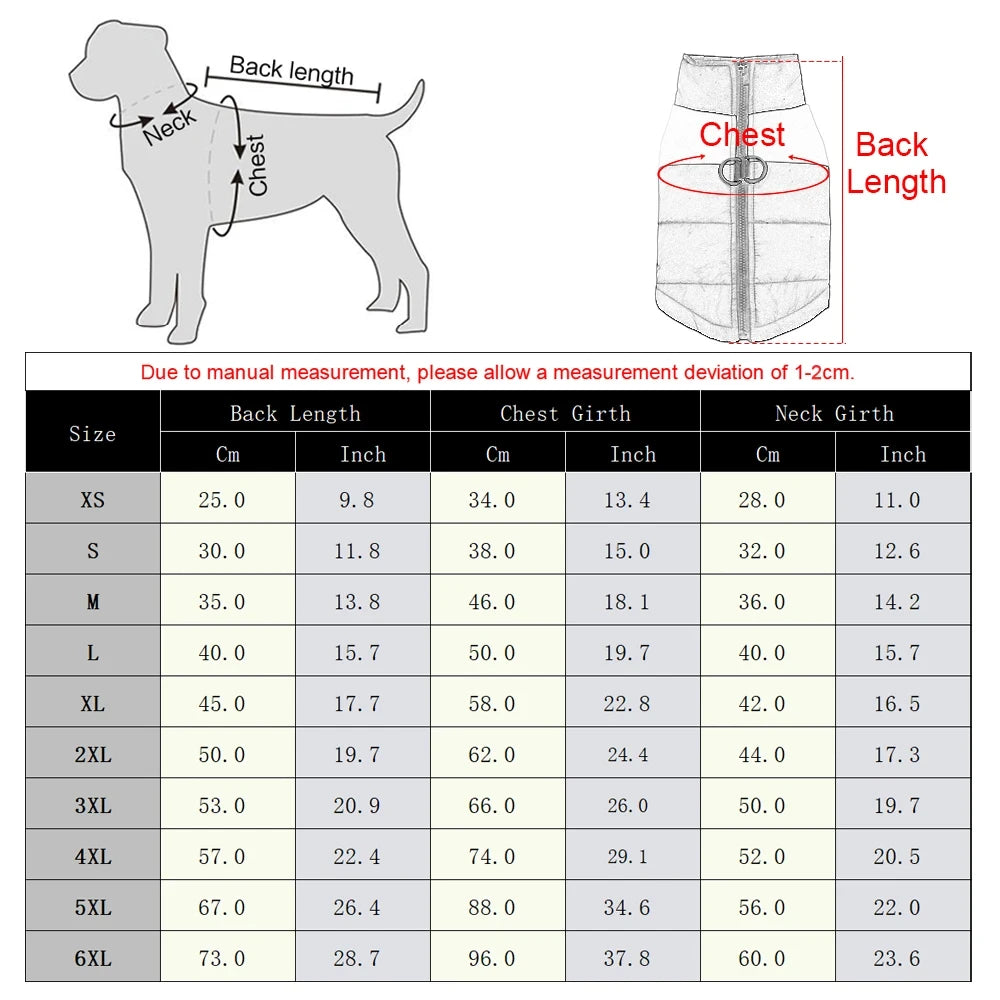 Insulated Waterproof Dog Winter Jacket